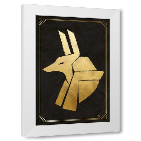 Anubis White Modern Wood Framed Art Print by Perrenoud, Aubree