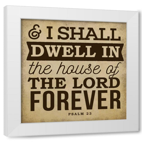Shall Dwell White Modern Wood Framed Art Print by Perrenoud, Aubree