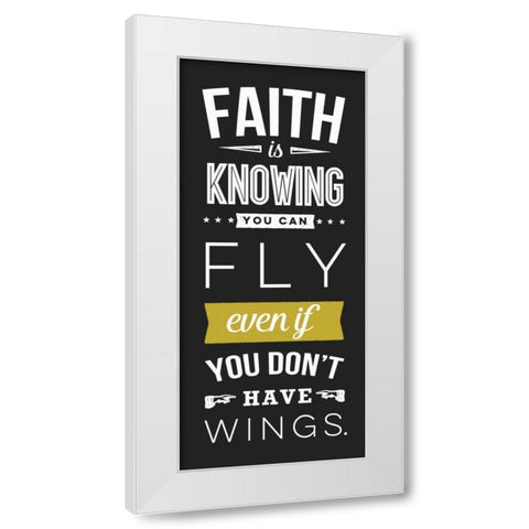 Faith White Modern Wood Framed Art Print by Perrenoud, Aubree