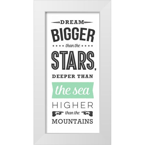 The Sea - White White Modern Wood Framed Art Print by Perrenoud, Aubree