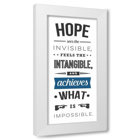 Achieves - White White Modern Wood Framed Art Print by Perrenoud, Aubree