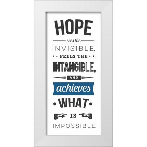 Achieves - White White Modern Wood Framed Art Print by Perrenoud, Aubree