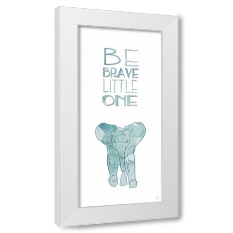 Brave Little One White Modern Wood Framed Art Print by Perrenoud, Aubree