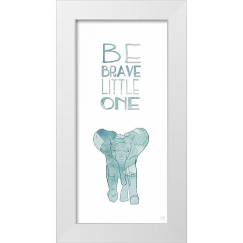 Brave Little One White Modern Wood Framed Art Print by Perrenoud, Aubree