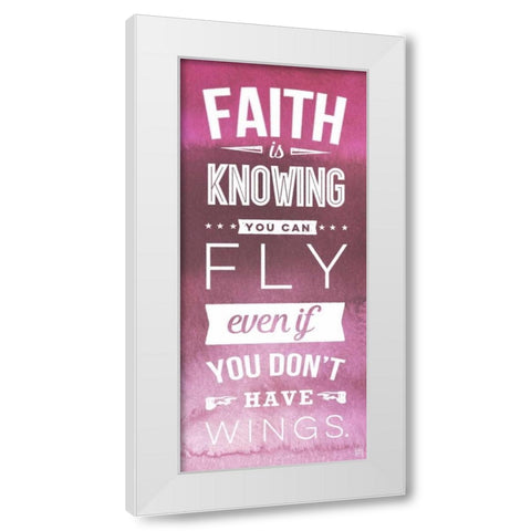 Faith White Modern Wood Framed Art Print by Perrenoud, Aubree