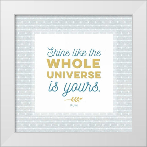 Whole Universe White Modern Wood Framed Art Print by Perrenoud, Aubree