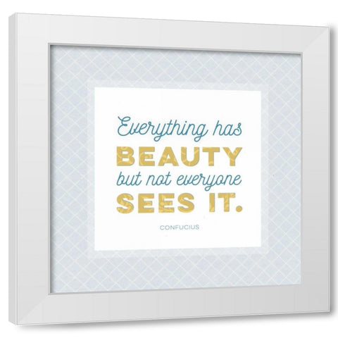 Beauty White Modern Wood Framed Art Print by Perrenoud, Aubree