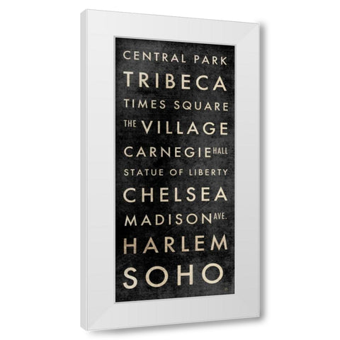 NYC Subway White Modern Wood Framed Art Print by Perrenoud, Aubree