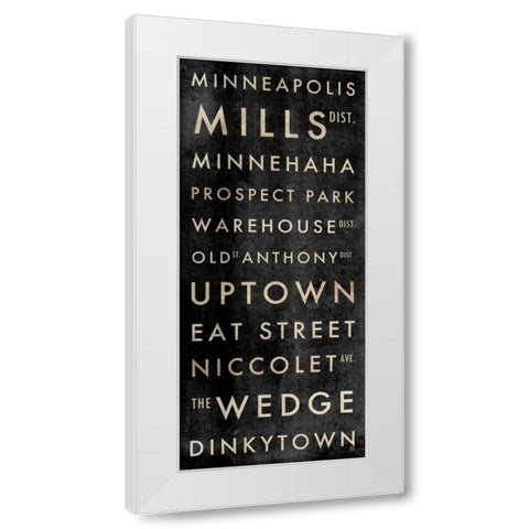 Minneapolis Subway White Modern Wood Framed Art Print by Perrenoud, Aubree