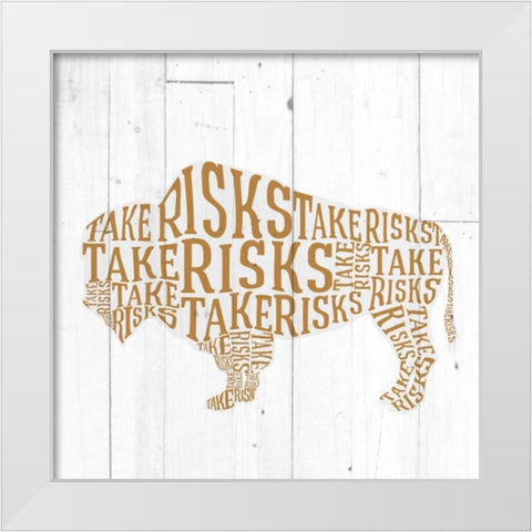 Buffalo Shiplap White Modern Wood Framed Art Print by Perrenoud, Aubree