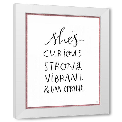 Unstoppable White Modern Wood Framed Art Print by Perrenoud, Aubree