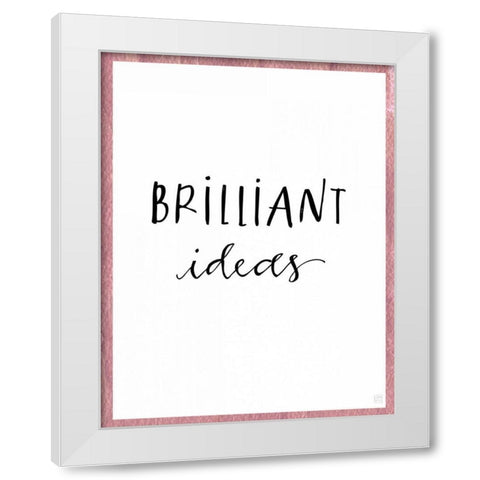 Brilliant Ideas White Modern Wood Framed Art Print by Perrenoud, Aubree