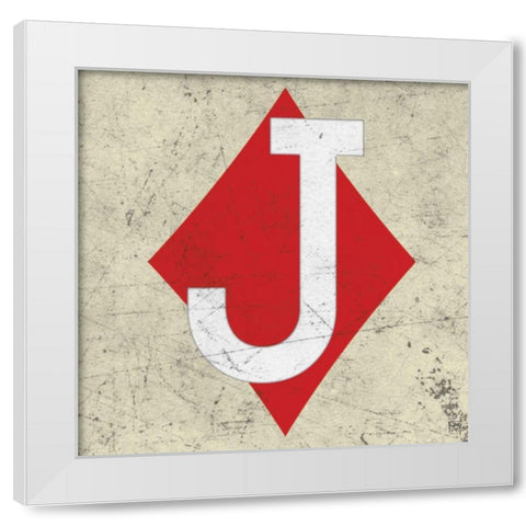 Jack of Diamond Antique White Modern Wood Framed Art Print by Perrenoud, Aubree