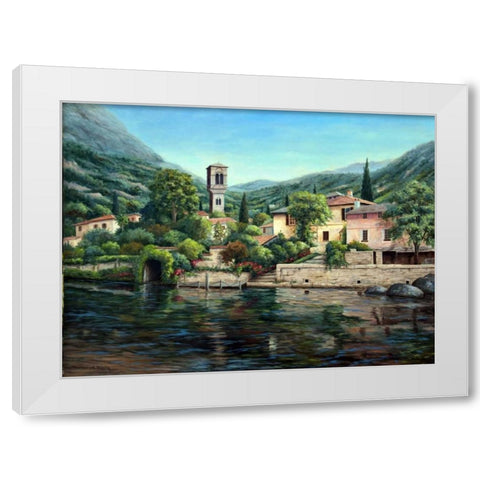 Symbol of the Lake White Modern Wood Framed Art Print by Felisky, Barbara