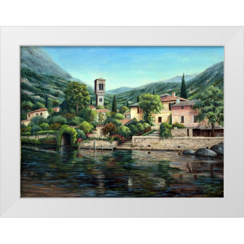 Symbol of the Lake White Modern Wood Framed Art Print by Felisky, Barbara