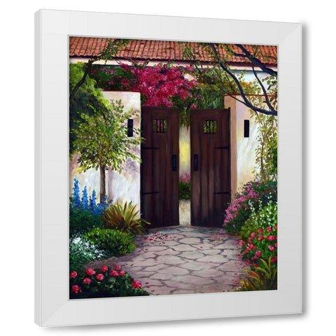 Spanish Gates White Modern Wood Framed Art Print by Felisky, Barbara