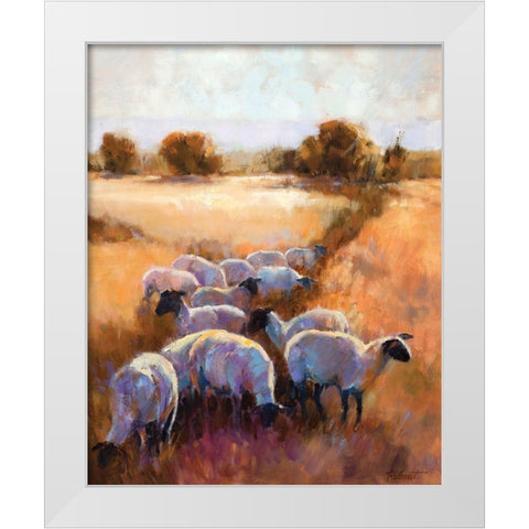 Follow the Leader White Modern Wood Framed Art Print by Candy Rideout