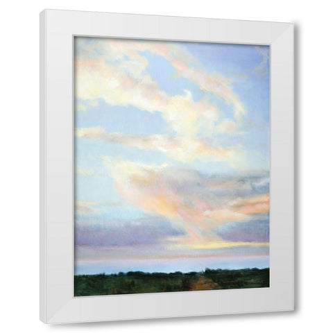 Cloud View White Modern Wood Framed Art Print by Candy Rideout