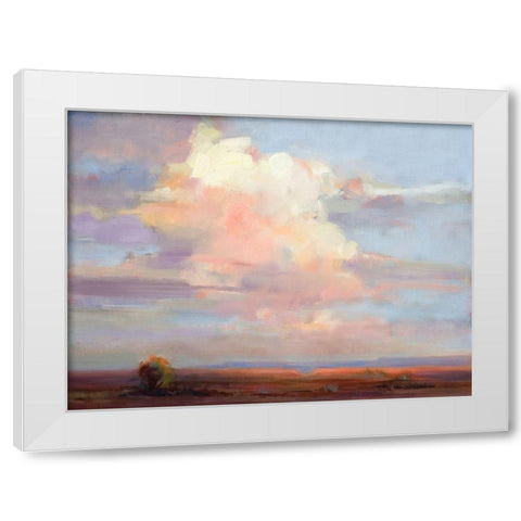 Cloud on High White Modern Wood Framed Art Print by Candy Rideout