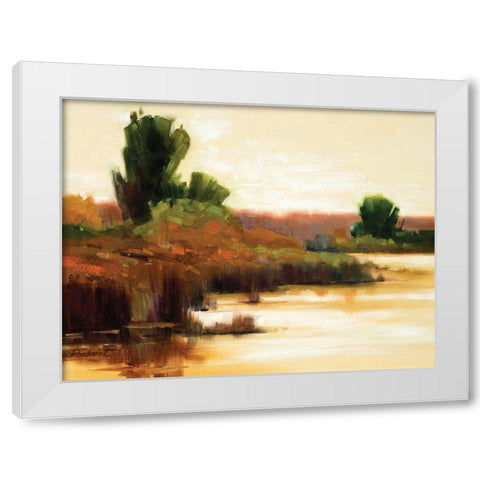 Spice Splendor White Modern Wood Framed Art Print by Candy Rideout