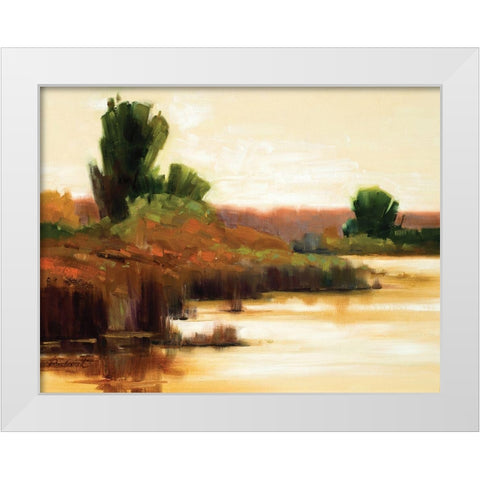 Spice Splendor White Modern Wood Framed Art Print by Candy Rideout