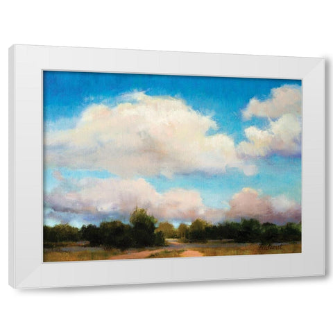 Memories White Modern Wood Framed Art Print by Candy Rideout