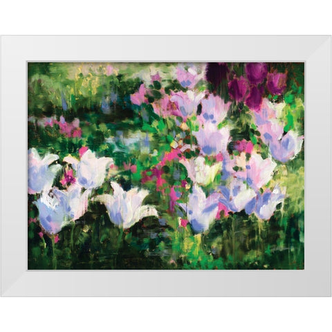 Floral II White Modern Wood Framed Art Print by Candy Rideout