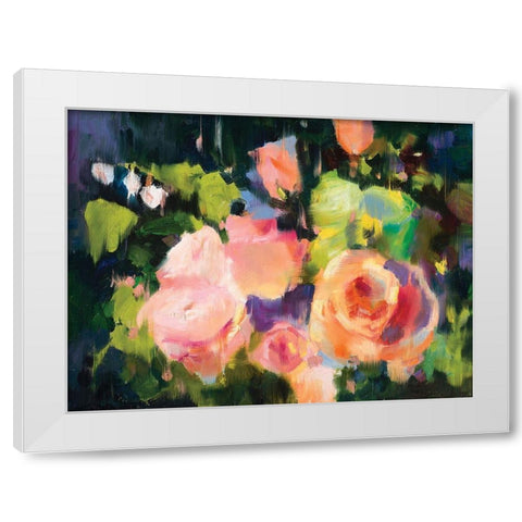 Floral IV White Modern Wood Framed Art Print by Candy Rideout