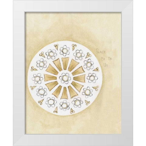 Peace  White Modern Wood Framed Art Print by Shamp, Cindy