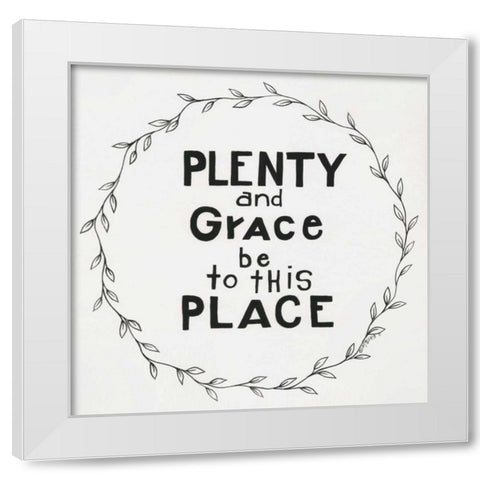 Plenty White Modern Wood Framed Art Print by Shamp, Cindy