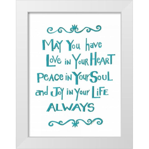 Always White Modern Wood Framed Art Print by Shamp, Cindy
