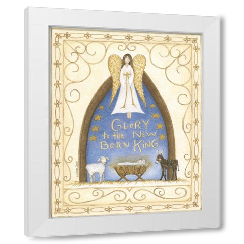 Glory White Modern Wood Framed Art Print by Shamp, Cindy