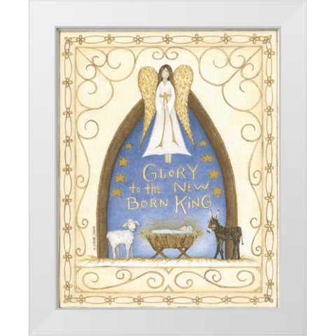 Glory White Modern Wood Framed Art Print by Shamp, Cindy