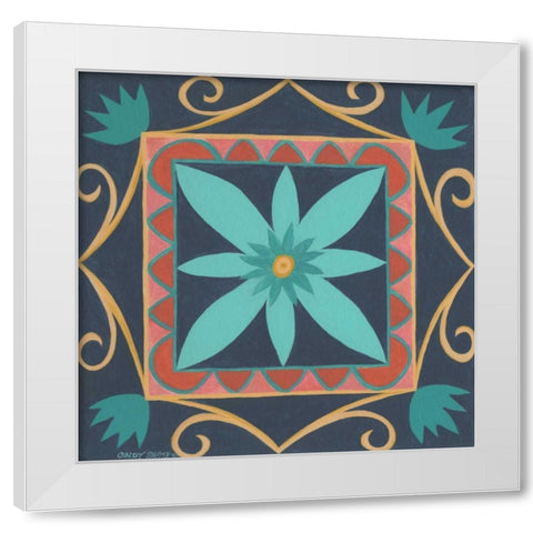 Boho Chic II White Modern Wood Framed Art Print by Shamp, Cindy