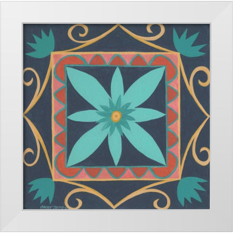 Boho Chic II White Modern Wood Framed Art Print by Shamp, Cindy