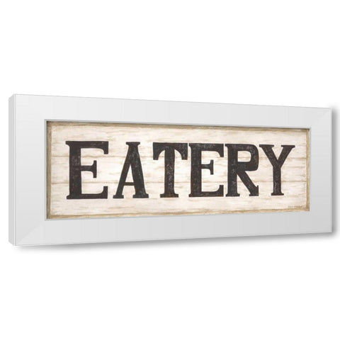 Eatery White Modern Wood Framed Art Print by Shamp, Cindy