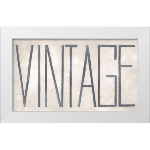 Vintage White Modern Wood Framed Art Print by Shamp, Cindy
