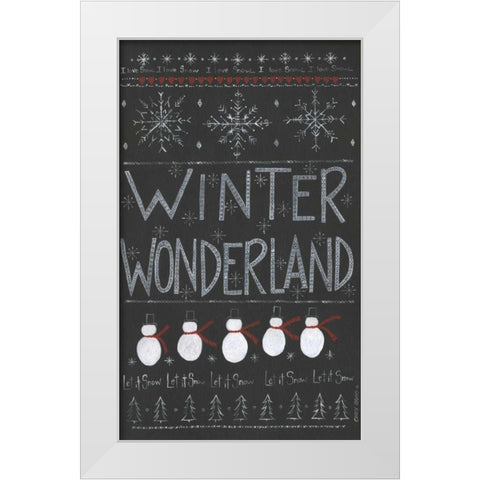 Winter Wonderland White Modern Wood Framed Art Print by Shamp, Cindy