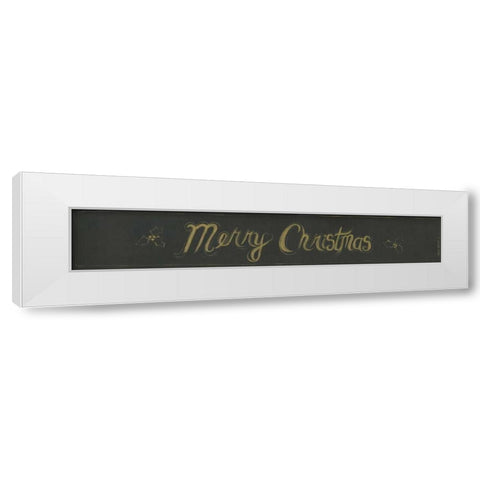 Merry Christmas White Modern Wood Framed Art Print by Shamp, Cindy