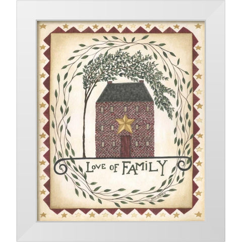 Love of Family White Modern Wood Framed Art Print by Shamp, Cindy