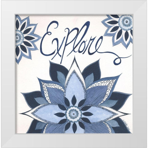 Explore White Modern Wood Framed Art Print by Shamp, Cindy