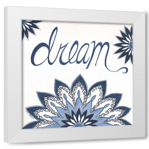 Dream White Modern Wood Framed Art Print by Shamp, Cindy