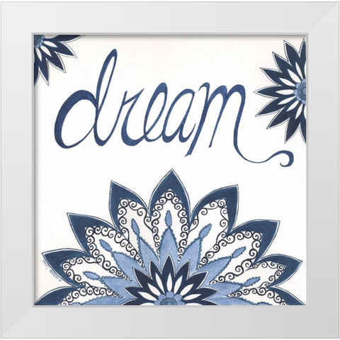 Dream White Modern Wood Framed Art Print by Shamp, Cindy