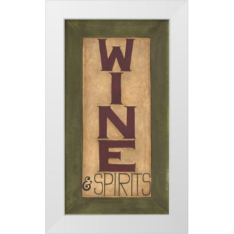 Wine and Spirits White Modern Wood Framed Art Print by Shamp, Cindy
