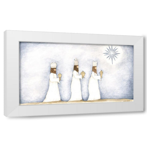 3 Kings White Modern Wood Framed Art Print by Shamp, Cindy