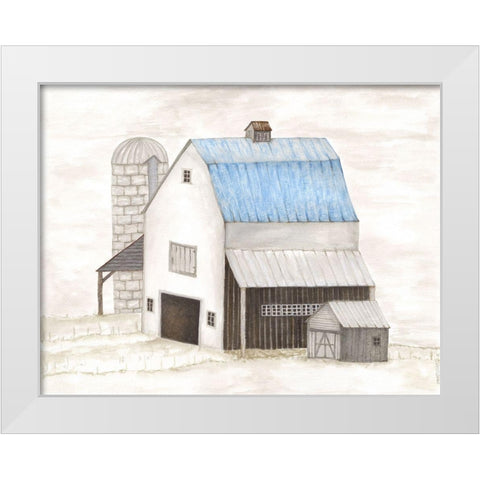 Barn I White Modern Wood Framed Art Print by Shamp, Cindy