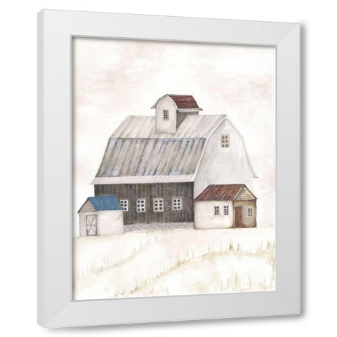 Barn II White Modern Wood Framed Art Print by Shamp, Cindy