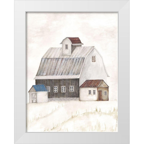 Barn II White Modern Wood Framed Art Print by Shamp, Cindy