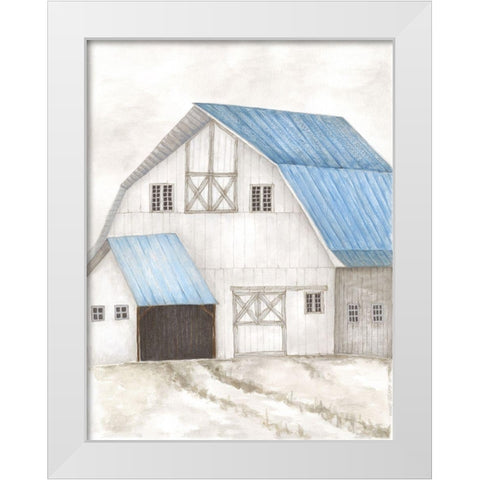 Barn IV White Modern Wood Framed Art Print by Shamp, Cindy