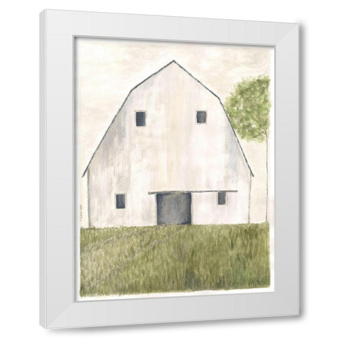 White Barn I White Modern Wood Framed Art Print by Shamp, Cindy